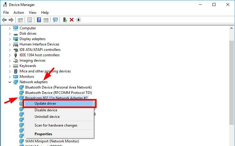 Update Your Wireless Network Adapter