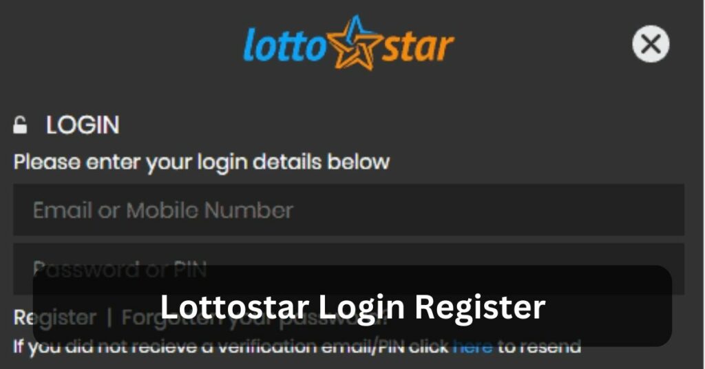 Lottostar Login Register